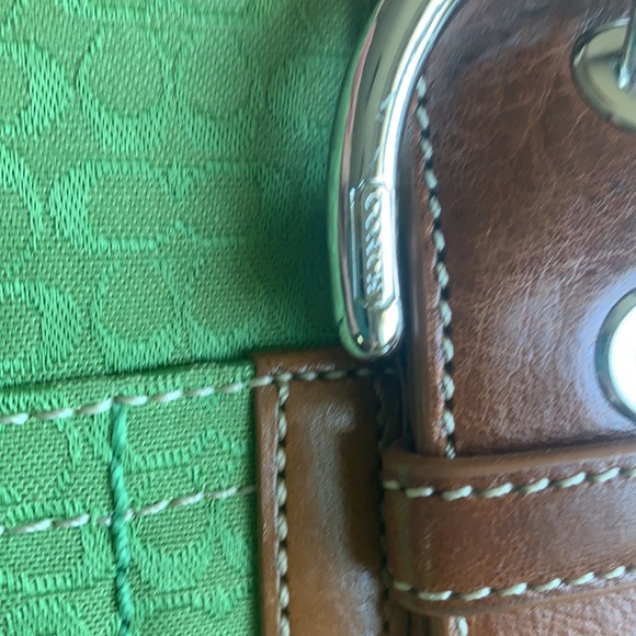 Green Coach Handbag - Picture 4 of 14